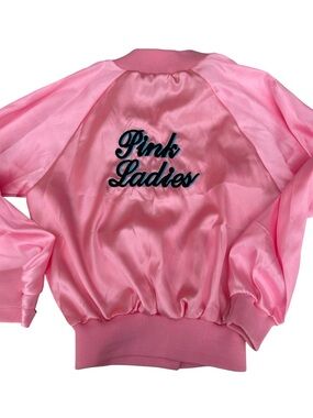 PINK LADIES SATIN JACKET SIZE XS